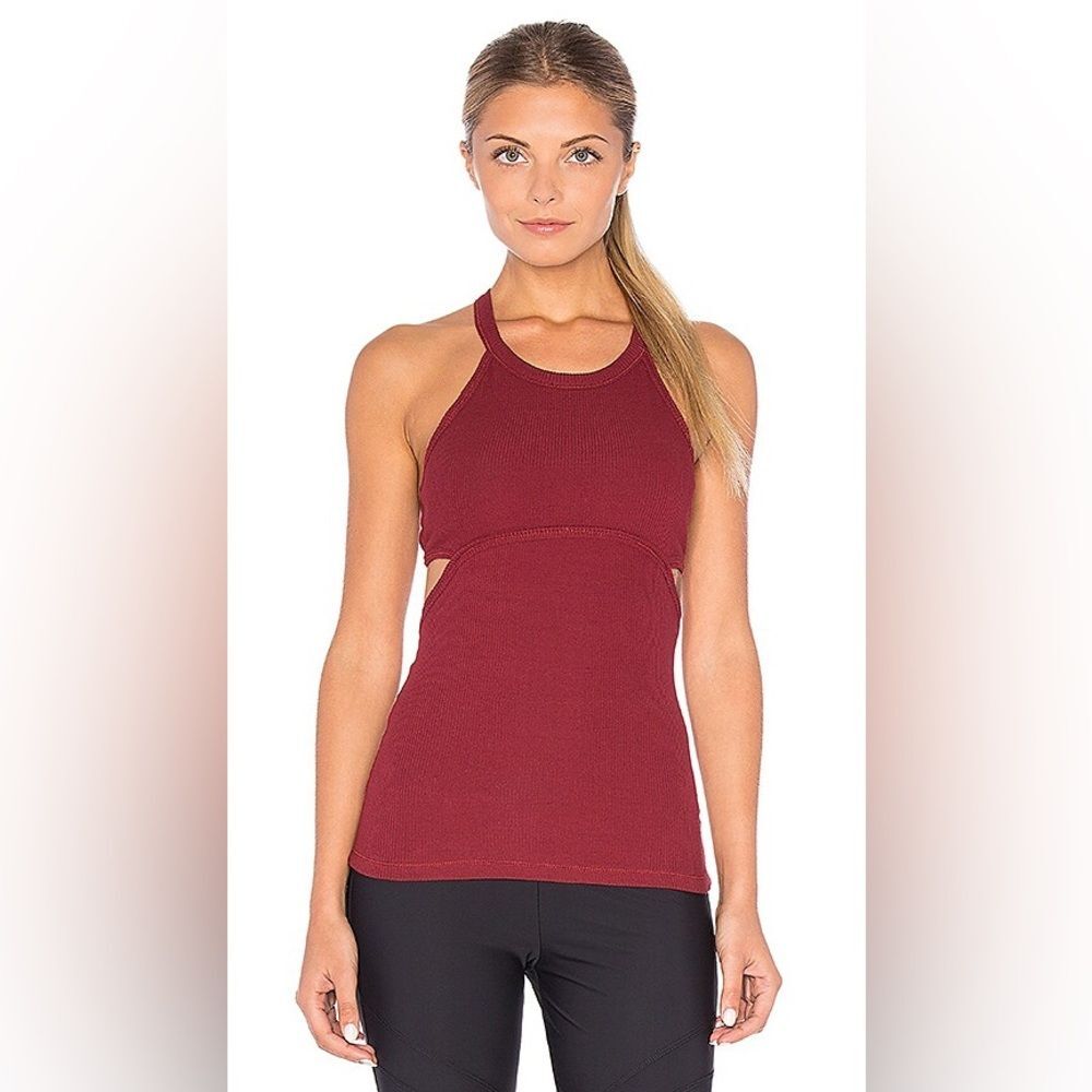 Free People Movement Amanda Tank in Light Red cutout size small